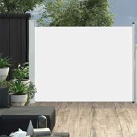 VidaXL Tuinscherm uittrekbaar 140x500 cm crème - thumbnail