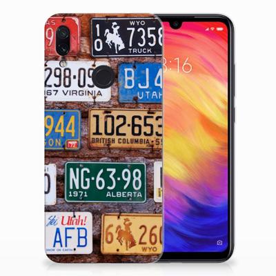 Xiaomi Redmi Note 7 Pro Siliconen Hoesje met foto Kentekenplaten Xiaomi Redmi Note 7 Pro Siliconen Hoesje met foto Kentekenplaten