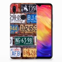 Xiaomi Redmi Note 7 Pro Siliconen Hoesje met foto Kentekenplaten - thumbnail