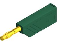 SKS Hirschmann LAS N WS grün Au Lamellenstekker Stekker, recht Stift-Ø: 4 mm Groen 1 stuk(s) - thumbnail