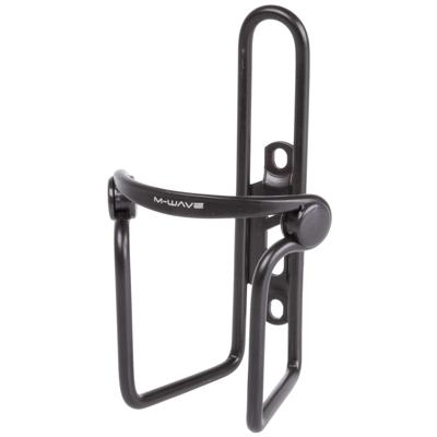 M-Wave bidonhouder aluminium met pvc klemmen zwart