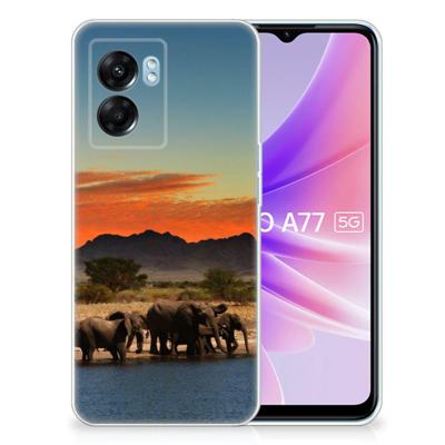 OPPO A77 | A57 5G | TPU Hoesje | Olifanten