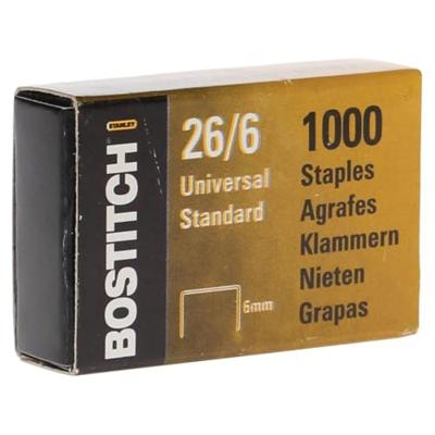 Bostitch nietjes 6 mm, verzinkt