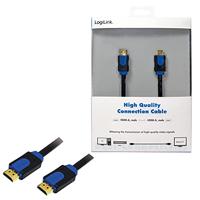 LogiLink CHB1102 HDMI-kabel HDMI Aansluitkabel HDMI-A-stekker, HDMI-A-stekker 2.00 m Zwart 4K UHD - thumbnail
