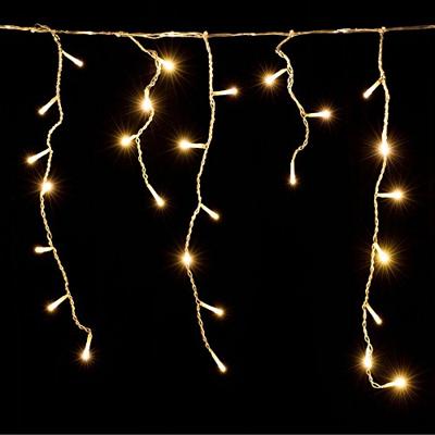 Regenlicht ketting LED Kerstmis warm wit 10m met afstandsbediening - thumbnail
