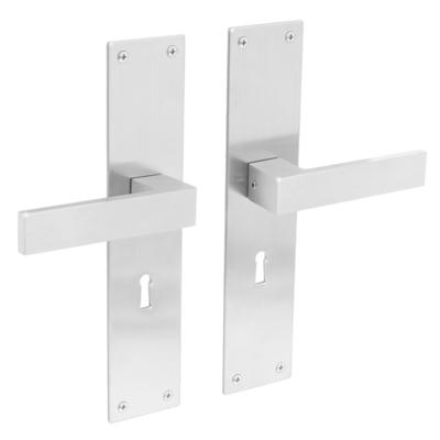 Intersteel Deurkruk Amsterdam op schild sleutelgat 56mm - RVS