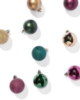 HEMA Kerstballen plastic multi - 9 stuks (multi) - thumbnail