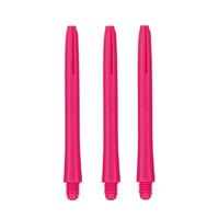 Bull's Neon shafts 47 mm short roze 3 stuks - thumbnail