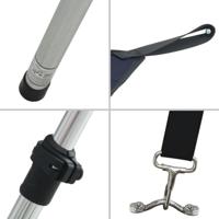 Schaduwdoek T-top 170x170x(115-183) cm blauw - thumbnail