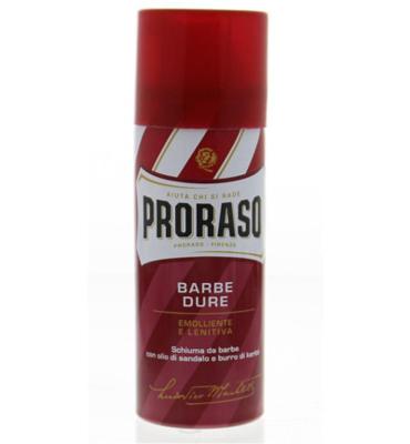 Proraso Red Shaving Foam Barbe Dure 50ml Proraso Red Shaving Foam Barbe Dure 50ml