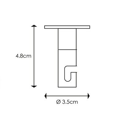 Home sweet home plafondhaak - koper