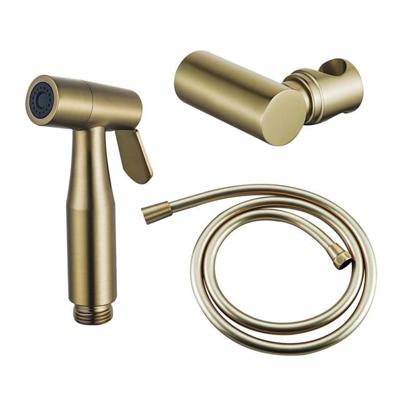Fortifura Calvi Bidetset - handdouche - slang 150cm - houder - Geborsteld Messing PVD (Goud) SW970018 SW720567 SW767381 Fortifura Calvi Bidetset - handdouche - slang 150cm - houder - Geborsteld Messing PVD (Goud) SW970018 SW720567 SW767381