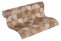 Livingwalls Metropolitan Stories bruin behang | 369134 - thumbnail