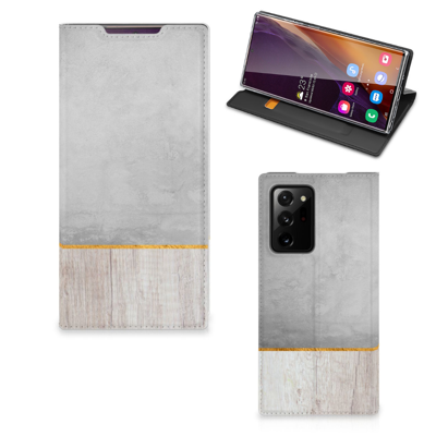 Samsung Galaxy Note 20 Ultra Book | Wallet Case | Wood Concrete Samsung Galaxy Note 20 Ultra Book | Wallet Case | Wood Concrete