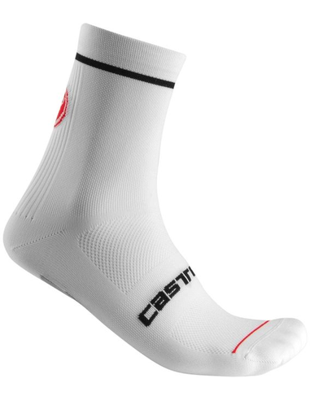 Castelli Entrata 9 fietssokken wit heren S-M