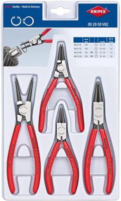 KNIPEX borgveertangenset 00 20 03 v02 (rood, 4-delig)