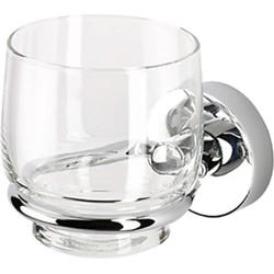 Geesa Luna glashouder met glas chroom 915502