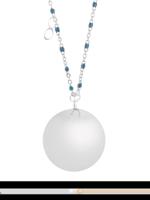 Proud MaMa Zwangerschapsketting Babybel Ketting Mother Fine silver/blu - thumbnail
