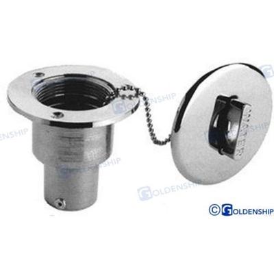 GS31109 - "WATER" AFDEKKING INLAAT 38MM LAT. CHROOM