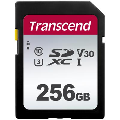 Transcend Premium 300S SDXC-kaart 256 GB Class 10, UHS-I, UHS-Class 3, v30 Video Speed Class