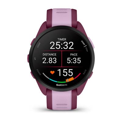 Garmin Forerunner 165 Music 3,05 cm (1.2") AMOLED 43 mm Digitaal 390 x 390 Pixels Touchscreen Paars GPS