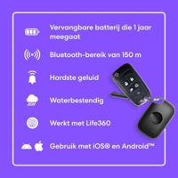 Tile by Life360 Pro (2024) – Krachtige Bluetooth-tracker, sleutelfinder en itemfinder voor sleutels, tassen en meer. Zowel iOS- als Android-compatibel. Telefoonfinder. 2-pack (zwart) - thumbnail