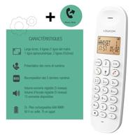 Huistelefoon Logicom DECT ILOA 150 SOLO Wit - thumbnail