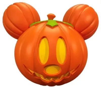 Halloween figuur pompoen led disney mickey mouse 23cm oranje