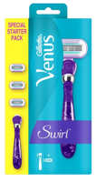 Gillette Gillette Venus Swirl Razor + 3 Navulmesjes - Gladde Huid - thumbnail