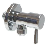 Wiesbaden Riko Minimal Hoekstopkraan+Rozet 3/8x10 chroom - thumbnail