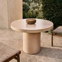Kave Home Aiguablava tuintafel Ø120 cm cement Beige - thumbnail