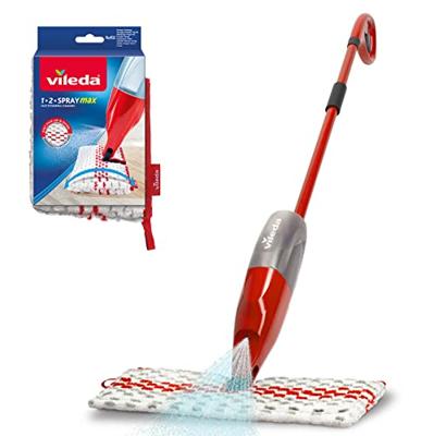 Vileda 1.2 Spray Max Dweilkop Rood, Wit - thumbnail