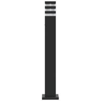 VidaXL Vloerlampen voor buiten 80 cm aluminium zwart - thumbnail
