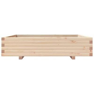 VidaXL Plantenbak 110x110x26,5 cm massief grenenhout