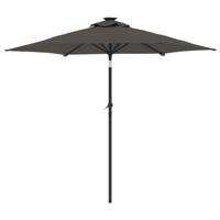 VidaXL Parasol met stalen paal 225x225x212 cm antracietkleurig - thumbnail