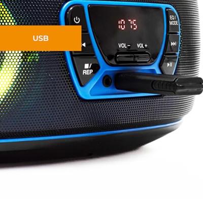 Denver TCL-212BT Radio/CD-speler VHF (FM) AUX, CD, USB, Bluetooth Sfeerverlichting Blauw - thumbnail