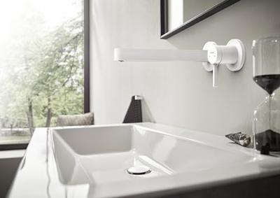 Hansgrohe Wastafelmengkraan Inbouw Finoris 2-gats 228 mm Voorsprong Met Afvoerplug Mat Wit Hansgrohe Wastafelmengkraan Inbouw Finoris 2-gats 228 mm Voorsprong Met Afvoerplug Mat Wit