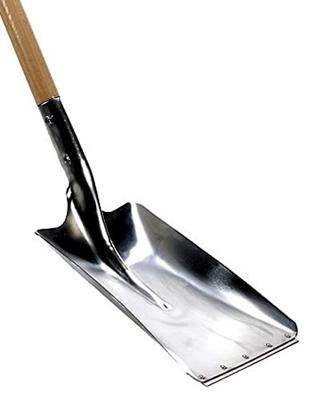 Ballastschop Karlstad rechthoek aluminium met slijtstrip - los blad Ballastschop Karlstad rechthoek aluminium met slijtstrip - los blad