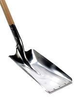 Ballastschop Karlstad rechthoek aluminium met slijtstrip - los blad - thumbnail