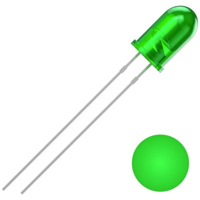 Quadrios 2111O157 Bedrade LED Groen Rond 5 mm 2500 mcd 30 ° 20 mA 3 V Quadrios 2111O157 Bedrade LED Groen Rond 5 mm 2500 mcd 30 ° 20 mA 3 V