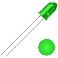 Quadrios 2111O157 Bedrade LED Groen Rond 5 mm 2500 mcd 30 ° 20 mA 3 V - thumbnail