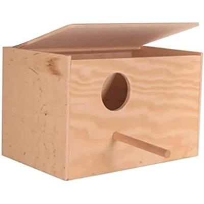TRIXIE NESTKASTJE HOUT 30X20X20 CM GAT 6 CM