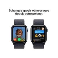 Apple Watch SE (2024) GPS 40 mm Aluminium kast Sport Loop Inktzwart - thumbnail