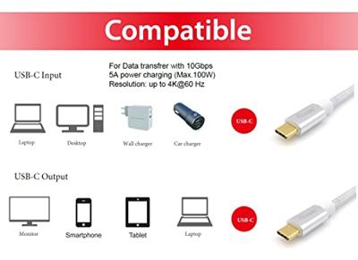 Equip 128356 USB 3.2 Gen 2 10Gbps 100W USB Type-C 1m Wit Equip 128356 USB 3.2 Gen 2 10Gbps 100W USB Type-C 1m Wit