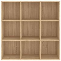Boekenkast 98x29x97,5 cm bewerkt hout sonoma eikenkleurig - thumbnail