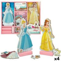 Figuren Disney Princess 45 Onderdelen 4 Stuks 9 x 20,5 x 1,2 cm - thumbnail