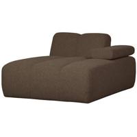 Woood Mojo chaise longue bank arm rechts bouclé Bruin Melange - thumbnail