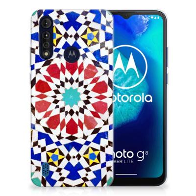Motorola Moto G8 Power Lite | TPU | Siliconen hoesje | Mozaïek