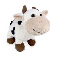 Pluche koe 23cm met kraalogen - thumbnail