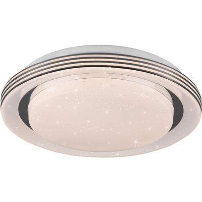 LED Plafondlamp Dimbaar - 10.5W - Aanpasbare Kleur - Met Afstandsbediening - Mat Wit